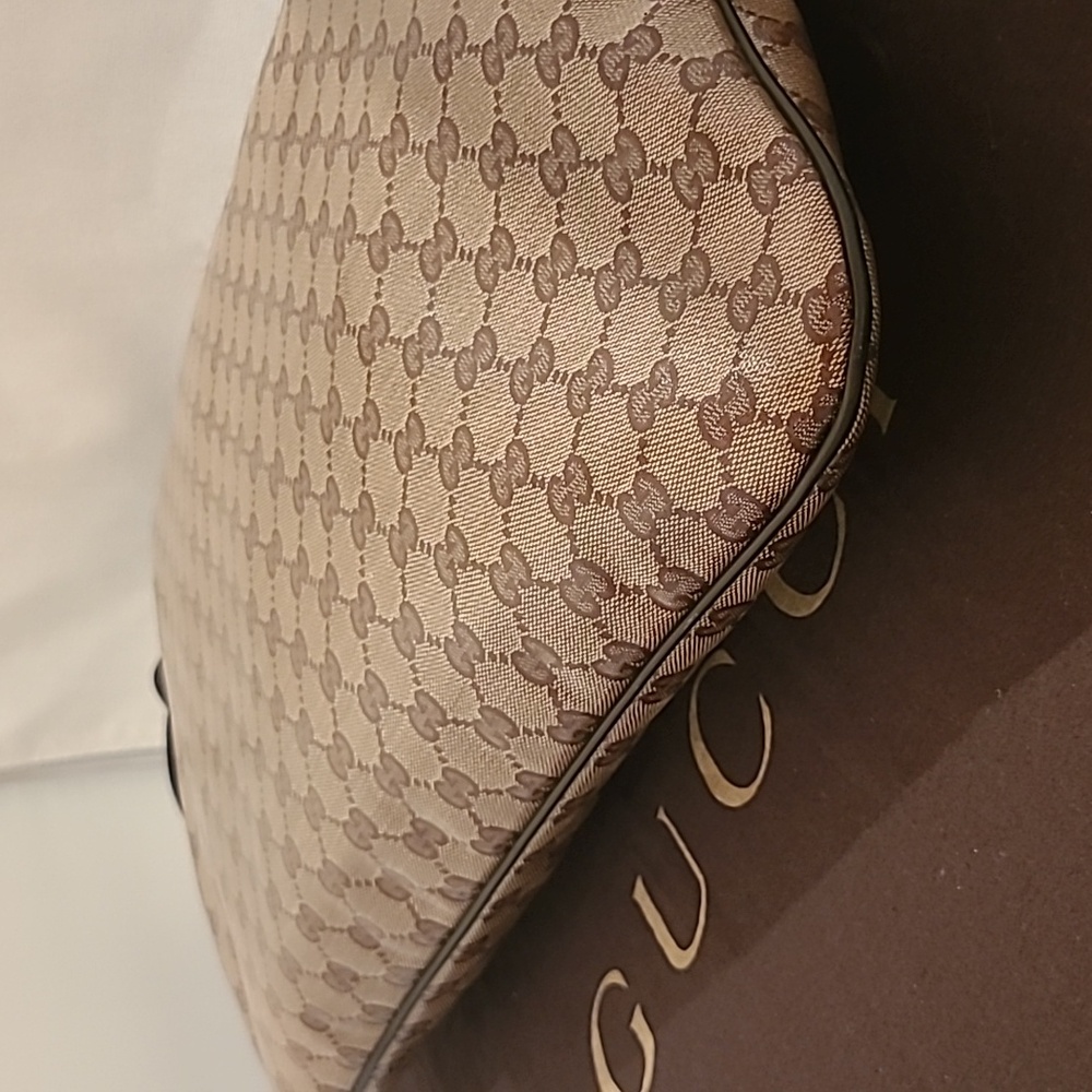 Gucci Crystal Coated Canvas vintage 2000's oversize msgr bag excellent condition - Picture 10 of 17